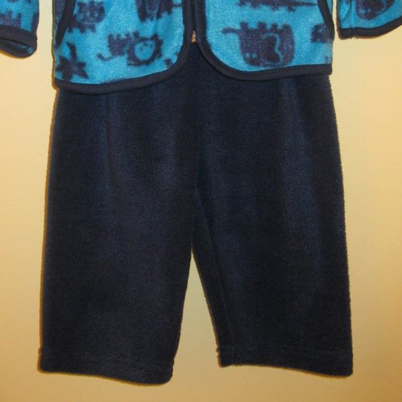Hoodie Suit Two Piece Navy Blue Infant Boy or Girl 3 - 6 Months New - Picture 2 of 4